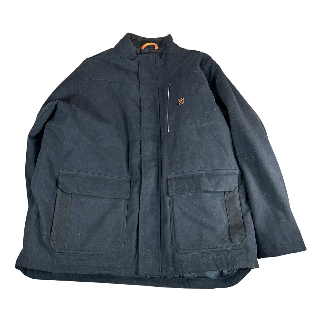 Walls Outdoor Goods Mens 2XL Black Canvas Quilted Work Jacket YC869MK9